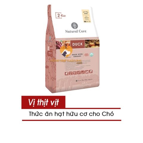  Hạt Hữu Cơ Natural Core ECO-2 Chó ORGANIC - Vị Thịt Vịt 1/2/10kg - Gói Nguyên Hãng 