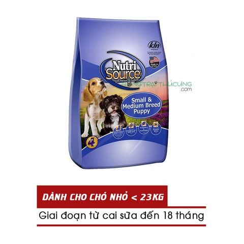  Hạt cho Chó con NUTRISOURCE Small & Medium Puppy 