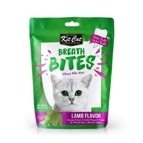  Bánh Snack Cho Mèo Kitcat Thơm Miệng, Sạch Răng - Kitcat Breath Bites 60g 