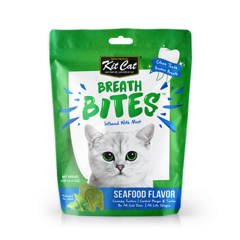  Bánh Snack Cho Mèo Kitcat Thơm Miệng, Sạch Răng - Kitcat Breath Bites 60g 