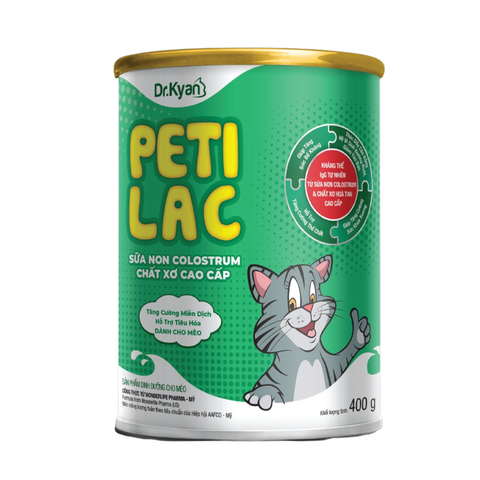  Dr.Kyan - Sữa bột dinh dưỡng PETILAC - Bổ sung sữa non Colostrum & Chất xơ cao cấp cho chó mèo 100g 