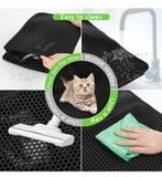  Thảm Hứng Cát Mèo - Thảm Chống Văng Cát Mèo Size Lớn 60x40cm 