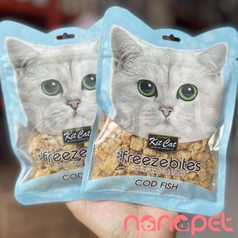  Snack Thịt Sấy Khô Cho Mèo Kitcat Freezebites 15g - Nhiều vị 