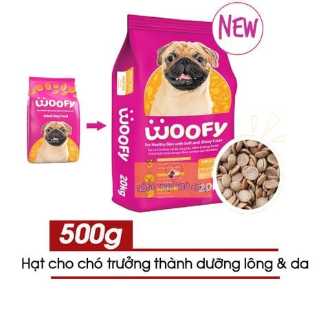  HẠT CHO CHÓ TRƯỞNG THÀNH WOOFY - 500G 