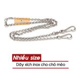  Dây Xích Inox Cho Chó Mèo (Hình Ovan) 