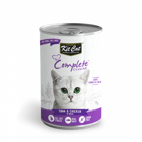  Pate Cho Mèo Kitcat - Kit Cat Complete Cuisine Lon 150gr - Nhiều Vị 