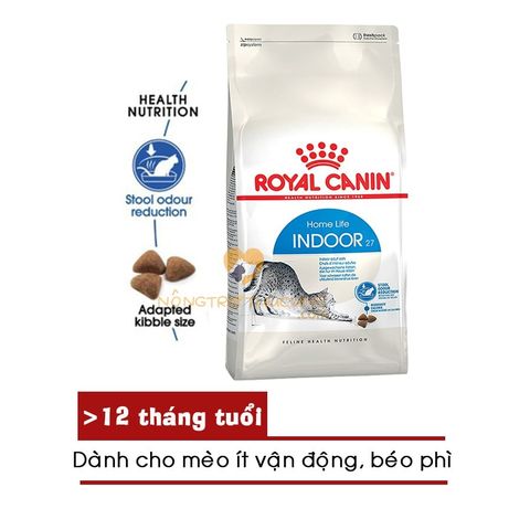  Hạt Mèo ROYAL CANIN INDOOR Mèo trưởng thành - ít vận động 400g/1kg/2kg/4kg/10kg 