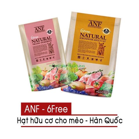  Hạt Mèo ANF (6Free) -Hạt hữu cơ Hàn Quốc - 200g/2kg/6kg - Nhiều vị 