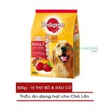  Hạt cho Chó lớn PEDIGREE - 500g - Vị Thịt Bò và Rau Củ 