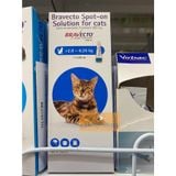  Thuốc trị ghẻ, viêm da, ve rận Bravecto cho mèo 2,8-6,25kg- tuýp 0,89ml 