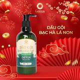  DẦU GỘI DETOX BẠC HÀ LÁ NON 