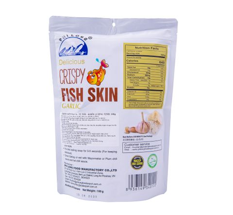  Thơm giòn da cá - vị tỏi 