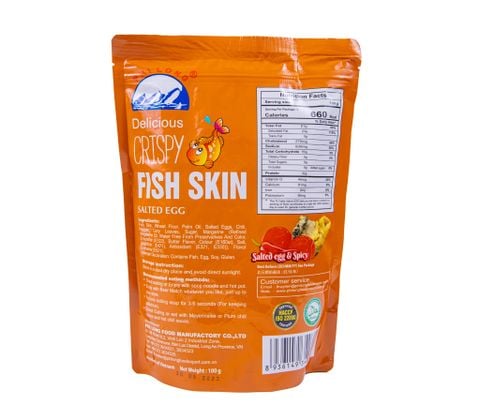  Thơm giòn da cá - vị trứng muối cay 