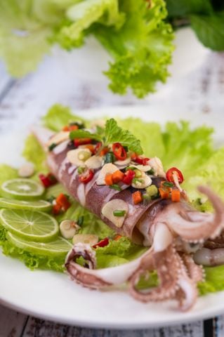  Mực ống đông lạnh 