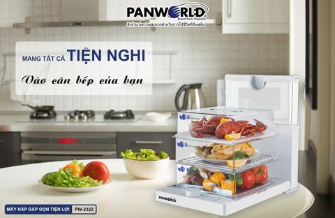 Máy hấp điện gấp gọn PW-2322 