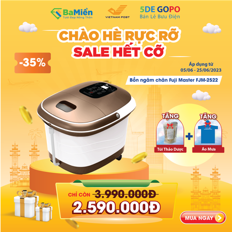  Bồn ngâm chân massage Fuji Master FJM-2522 