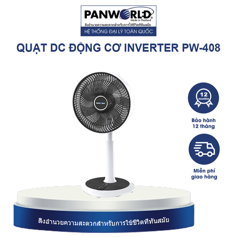  Quạt DC Động Cơ Inverter Panworld PW-408 