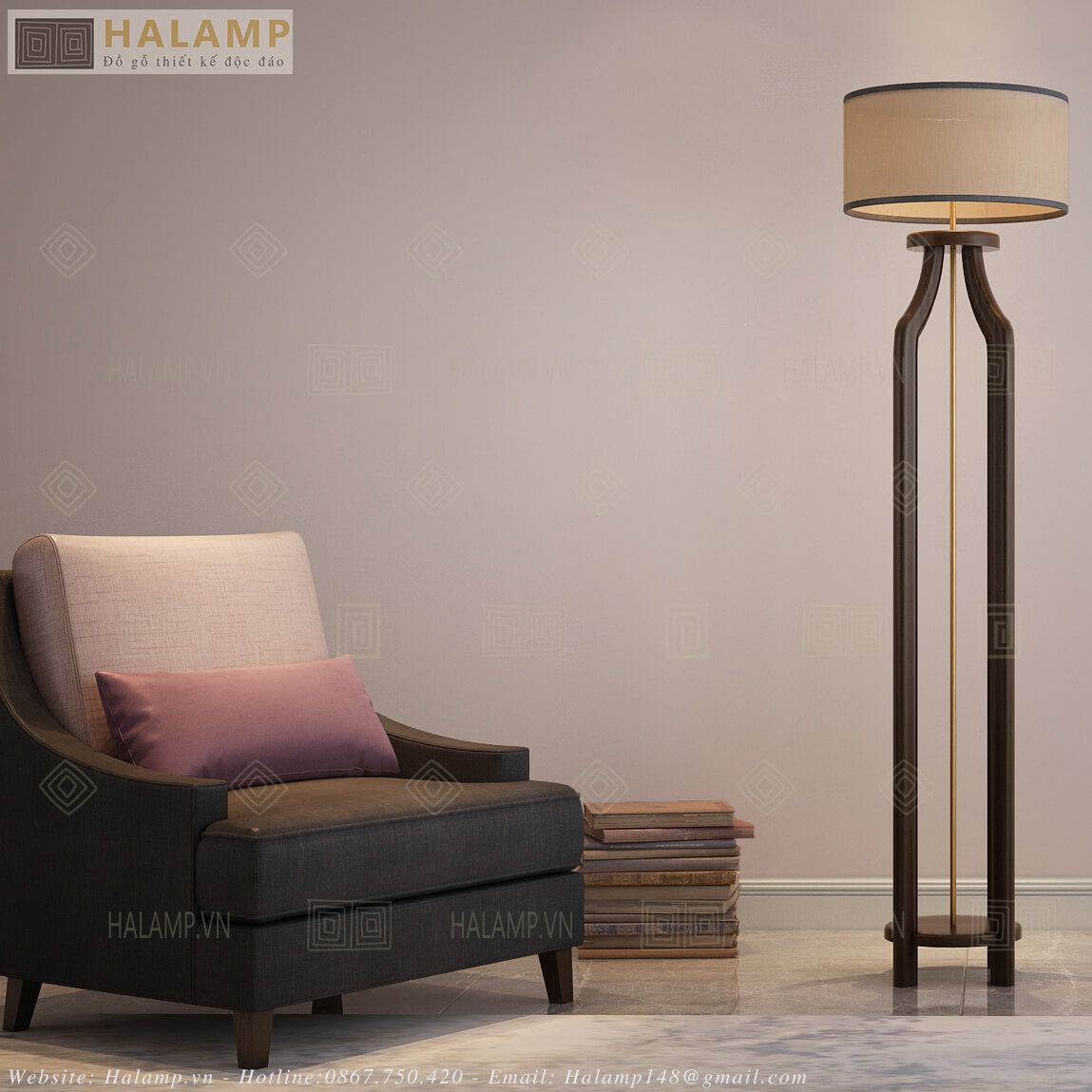  Đèn sàn hiện đại Halamp FL003 