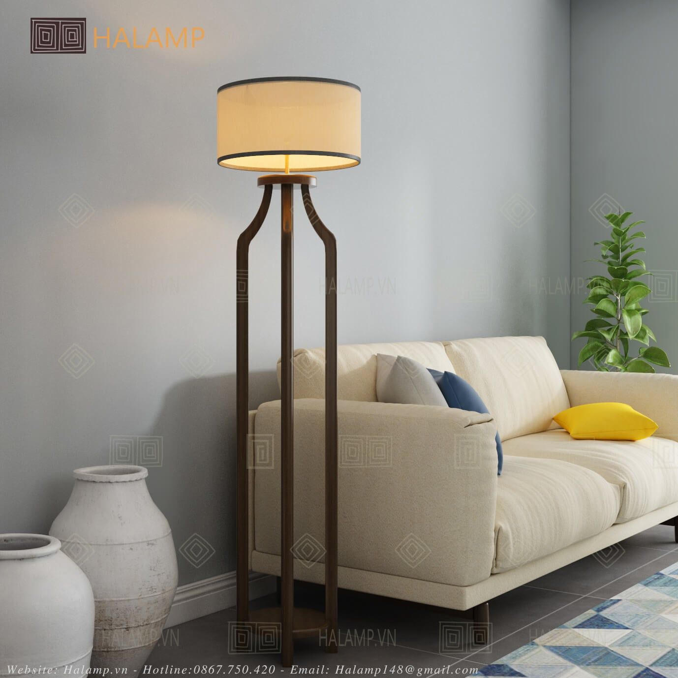  Đèn sàn hiện đại Halamp FL003 