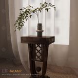  đôn gỗ trang trí có ngăn kéo Halamp DH002 