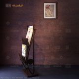  Giá để sách báo mỹ thuật hình cá halamp gs005 
