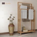 Giá treo khăn tắm 3 tầng Halamp KT005 đồ gỗ dùng cho gia đình khách sạn 