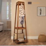  Giá treo quần áo bằng gỗ hình chóp cụt Halamp GV004 