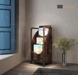  Kệ sách báo tạp chí gỗ tự nhiên Halamp GS004 