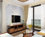  sofa gỗ cho phòng khách chung cư nhỏ Halamp SF010 