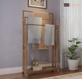  Giá treo khăn tắm 3 tầng Halamp KT005 đồ gỗ dùng cho gia đình khách sạn 