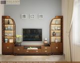  Kệ ti vi kết hợp tủ trang trí phòng khách Halamp 2TT013 