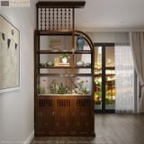  Tủ trang trí ngăn phòng kết hợp để bể cá Halamp TT009 