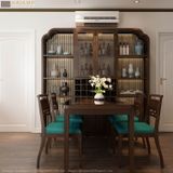  Tủ trang trí ghép với bàn ăn Halamp TT008 