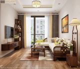  Mẫu sofa góc gỗ tự nhiên SFG001 