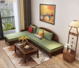  Sofa góc gỗ óc chó Halamp SFG002 
