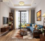  Sofa gỗ óc chó chữ L Halamp SFG003 