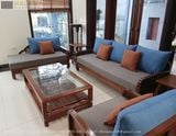 SOFA GỖ GỤ ĐÁNH VECNI TRẦN SF45 HALAMP LUÔN GIỮ ĐƯỢC VẺ MỘC MẠC 