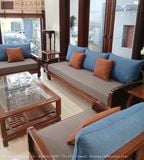  SOFA GỖ GỤ ĐÁNH VECNI TRẦN SF45 HALAMP LUÔN GIỮ ĐƯỢC VẺ MỘC MẠC 