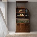  Tủ trang trí ngăn phòng kết hợp để bể cá Halamp TT009 