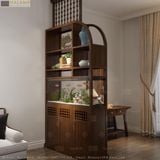  Tủ trang trí ngăn phòng kết hợp để bể cá Halamp TT009 