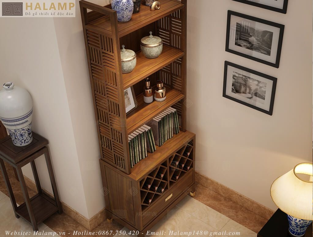 Tủ thấp trang trí phòng khách Halamp TT015 