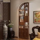  Tủ trang trí kết hợp vách bình phong Halamp TT004 