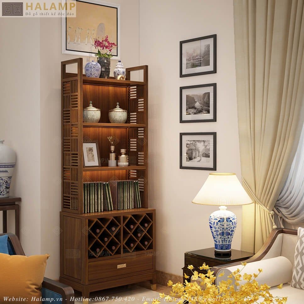  Tủ thấp trang trí phòng khách Halamp TT015 