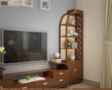  Kệ ti vi kết hợp tủ trang trí phòng khách Halamp 2TT013 
