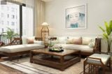  Mẫu sofa gỗ phù hợp với không gian tân cổ điển hiện đại SF015 