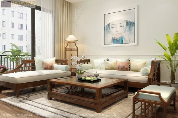 sofa gỗ tự nhiên đẹp