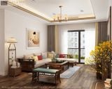  Sofa góc tay vuông gỗ tự nhiên SF013 phù hợp với nhiều phòng khách 