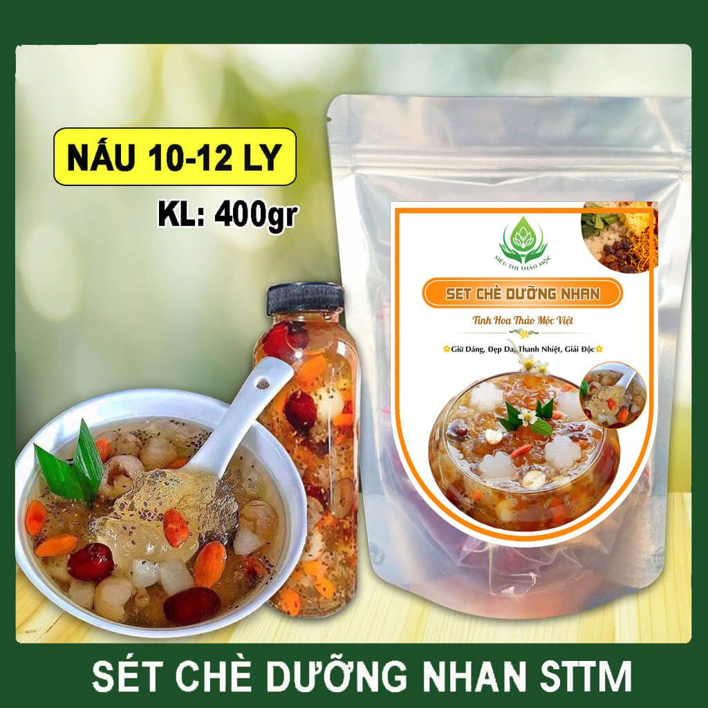 Chè Dưỡng Nhan Tuyết Yên Nhựa Đào Set 12 Vị Thượng Hạng