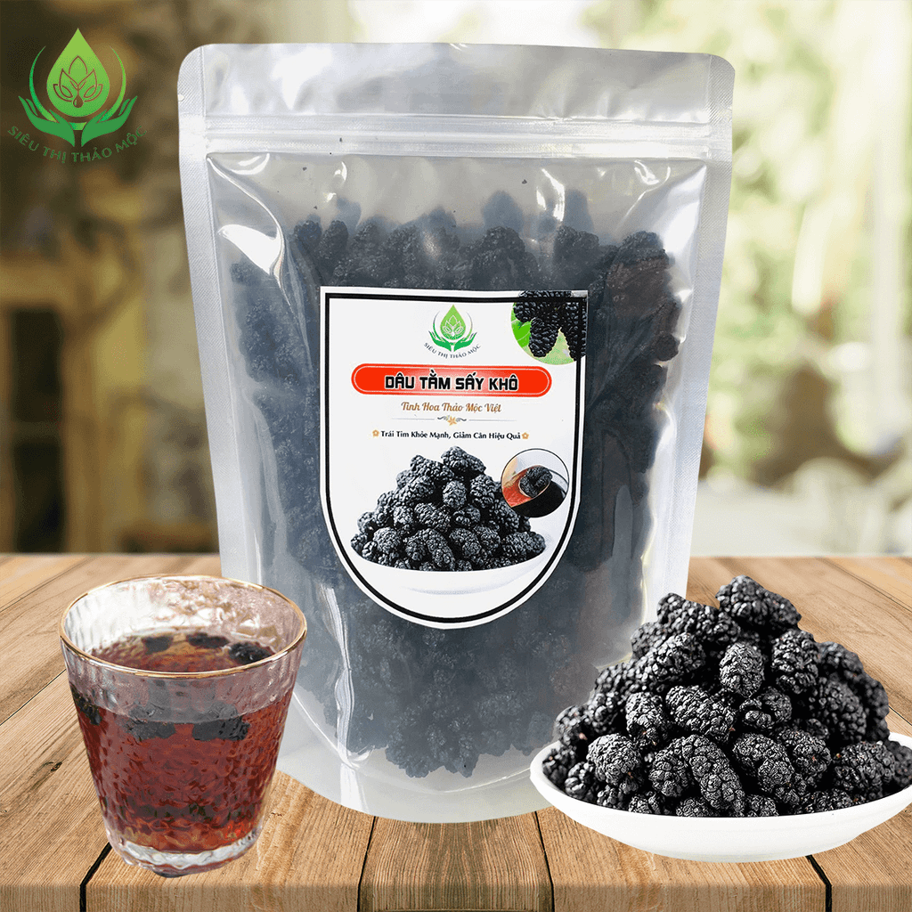 Dâu Tằm Sấy Khô Nguyên Quả To Đều Dẻo Ngọt