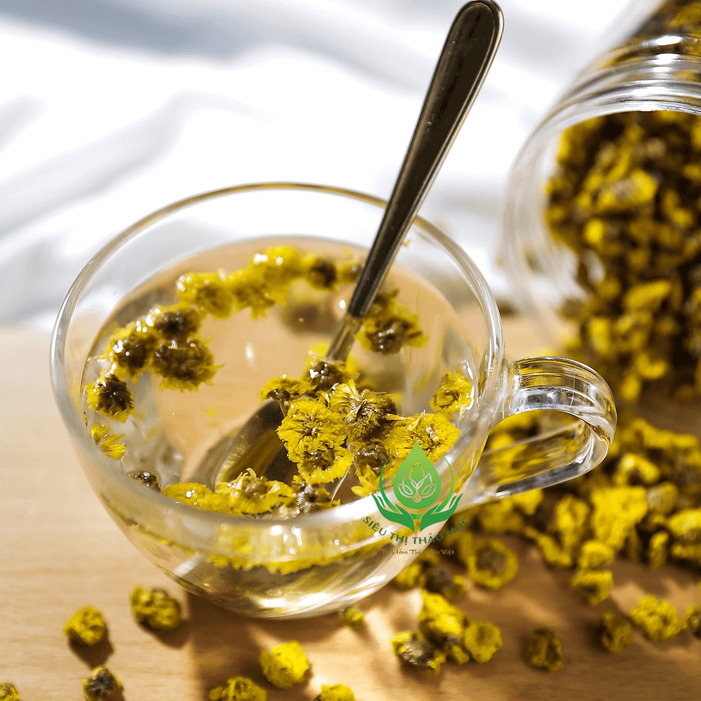 Trà Hoa Cúc Chi (Cúc Tiến Vua) Sấy Khô Nguyên Bông